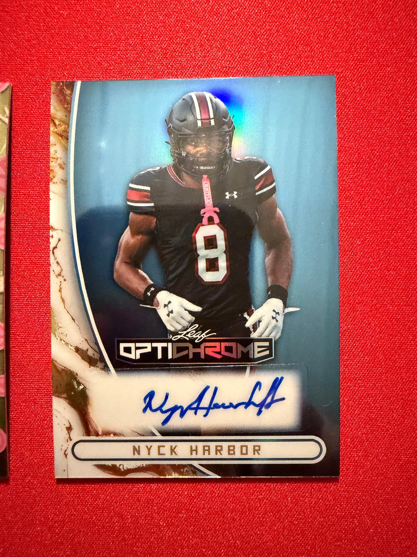 Nyck Harbor 2026 Leaf Optichrome Peace Super Gold Prismatic 1/1 2-Card Auto Lot