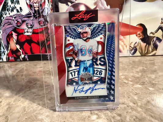 Haywood Jeffries 2026 Leaf Metal Independence Day 250th Anniversary Auto 1/1