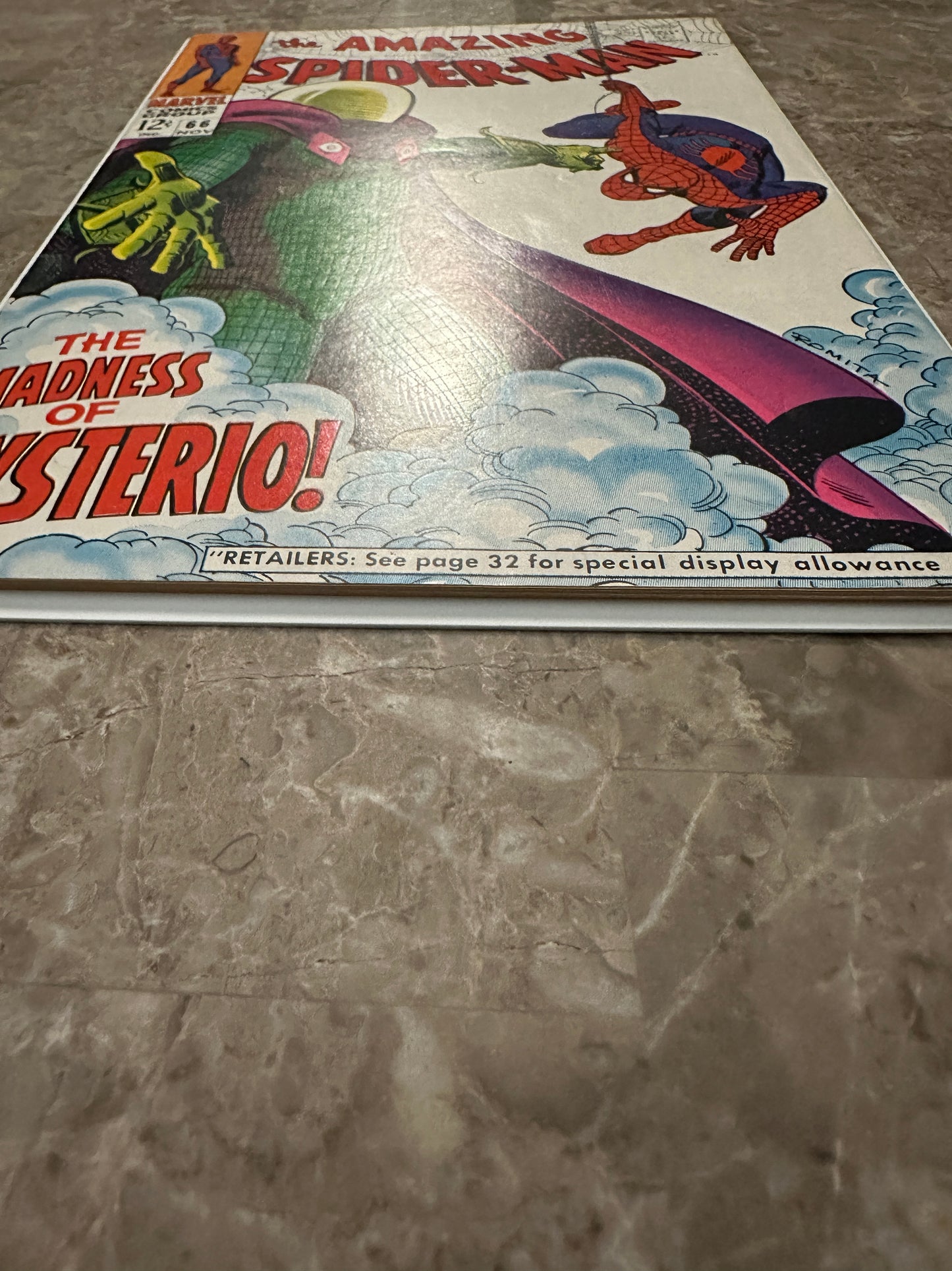 Amazing Spider-Man #66 FN 6.0 (Marvel Comics 1968) - Beautiful Copy for grade