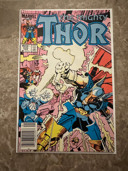 Thor #338-339 Newsstand Mid Grade (Marvel 1985)