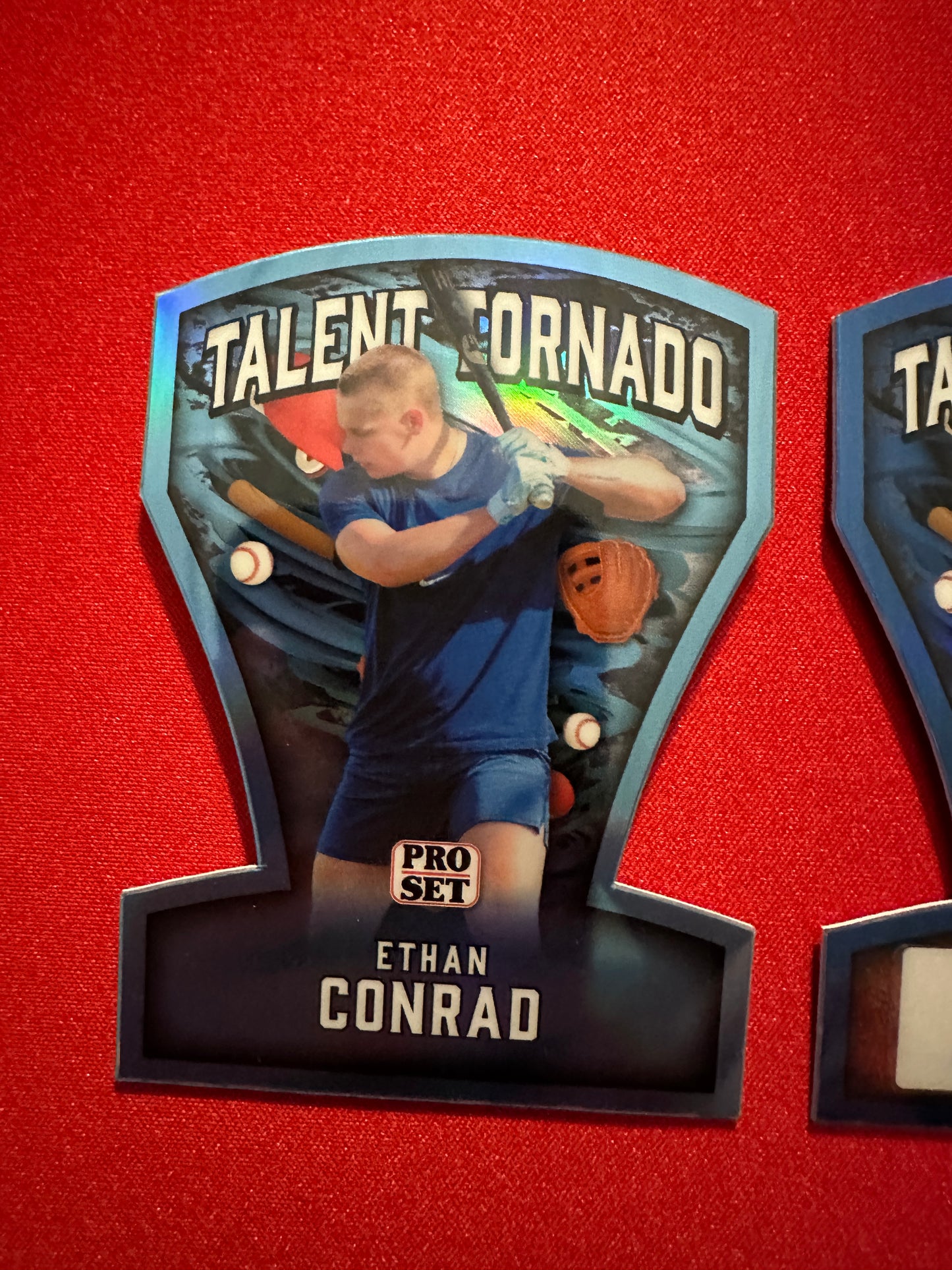 Ethan Conrad 2026 Pro Set Talent Tornado Lot /5 Blue AUTO & /8 Platinum