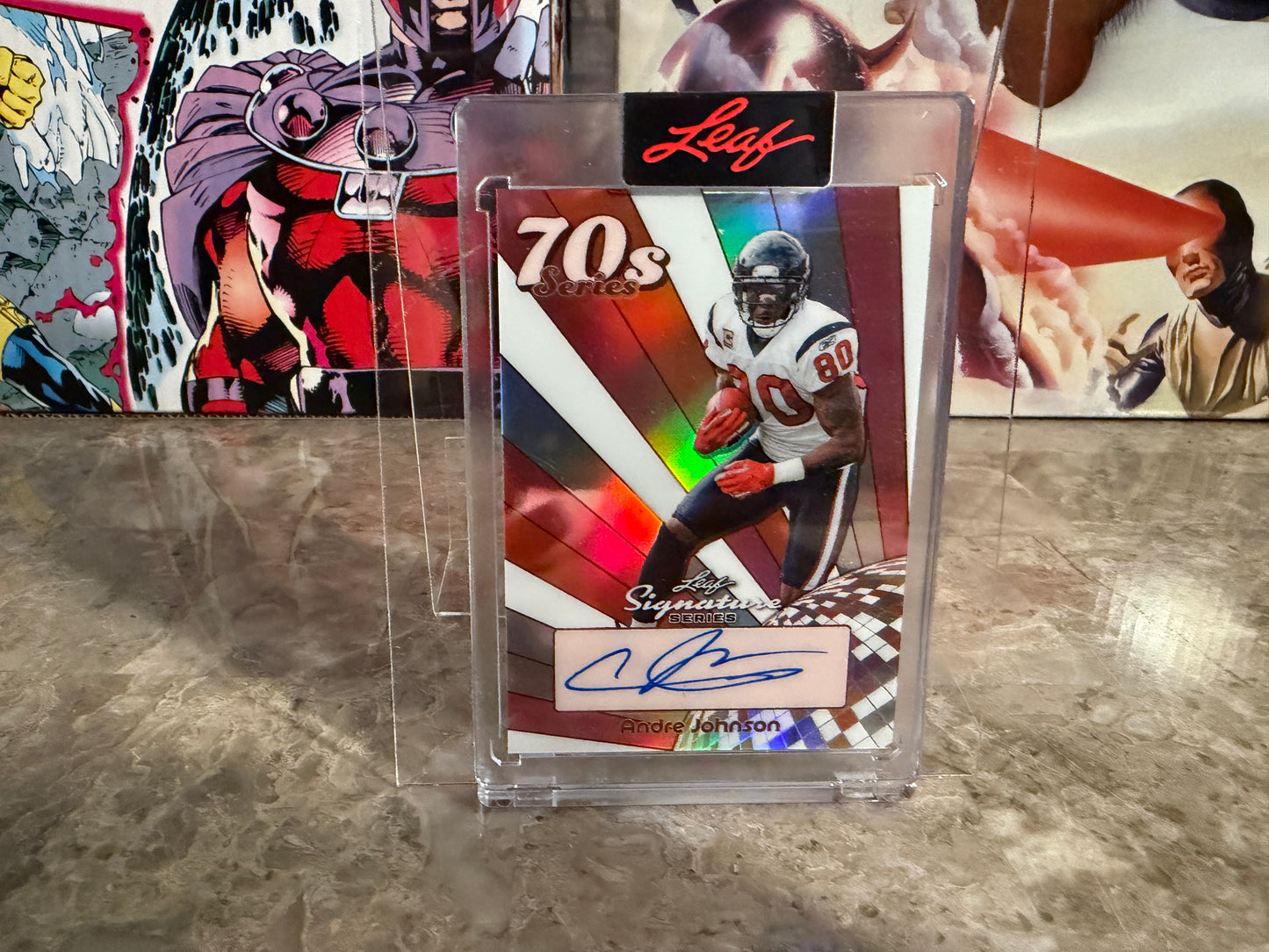 Andre Johnson 2026 Leaf Signature Series 70s Series Auto White 1/1