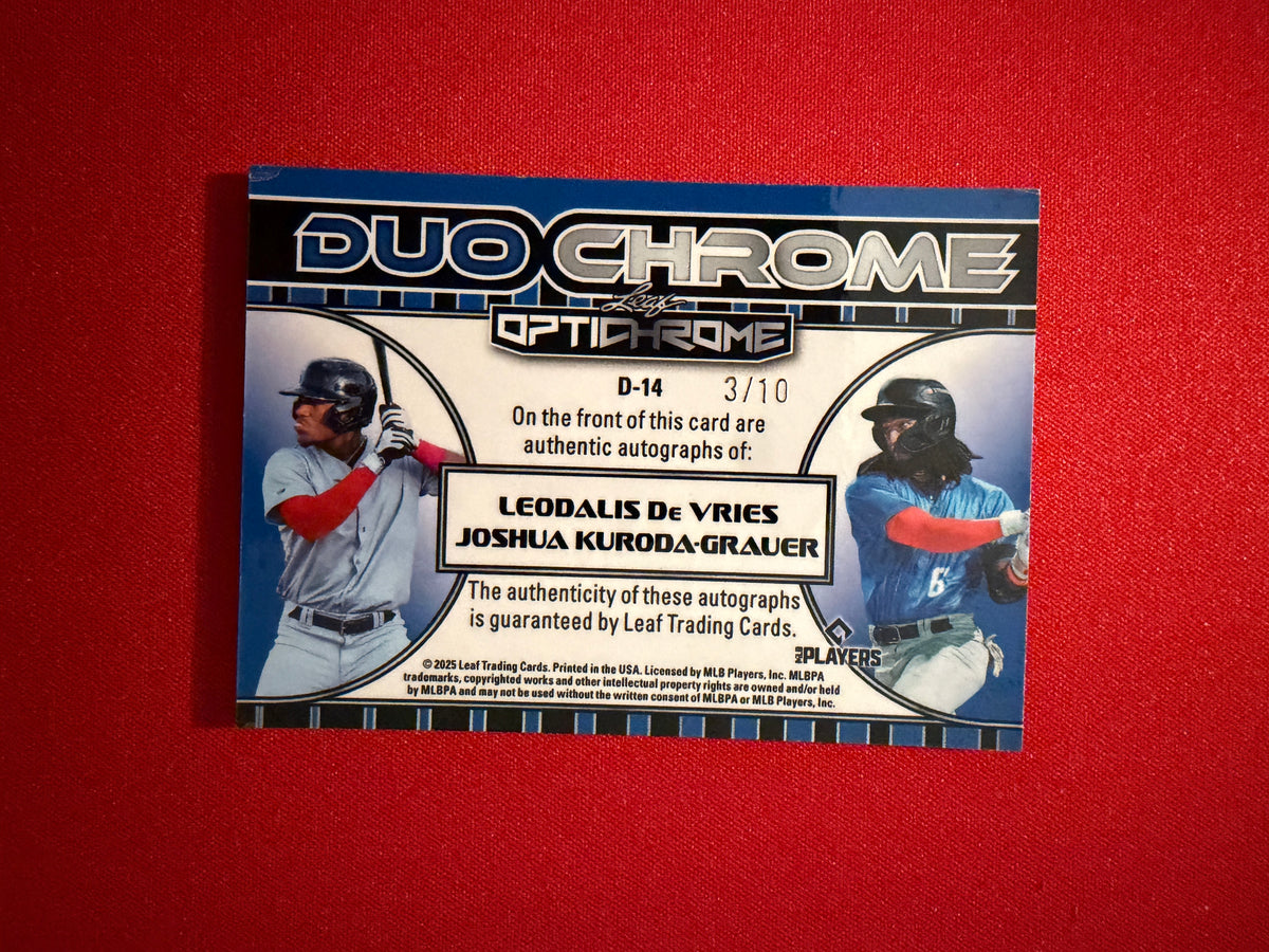 De Vries Kuroda-Grauer 2025 Leaf Optichrome Duochrome Auto /10 Athletics