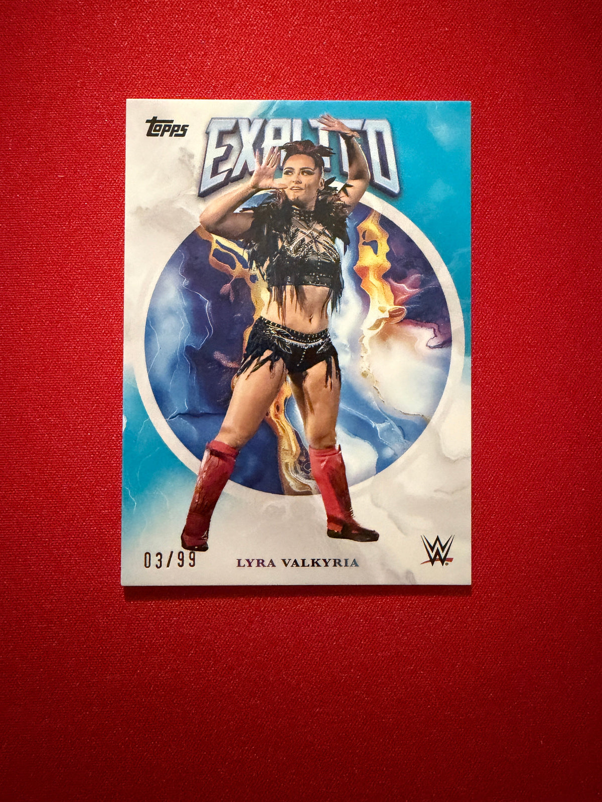Lyra Valkyra 2026 Topps Exalted WWE Exalted Base Aqua /99 #44