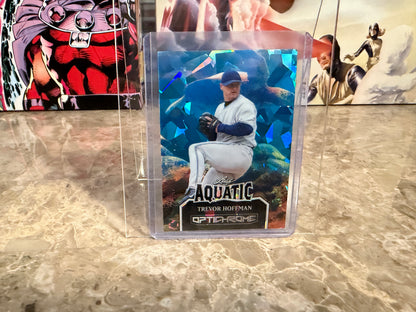 Trevor Hoffman 2025 Leaf Optichrome Baseball Aquatic Base Crystal Turtle 1/1