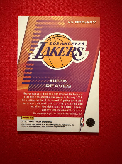 Austin Reeves 2022-23 Panini Recon Destined For Greatness Auto /99