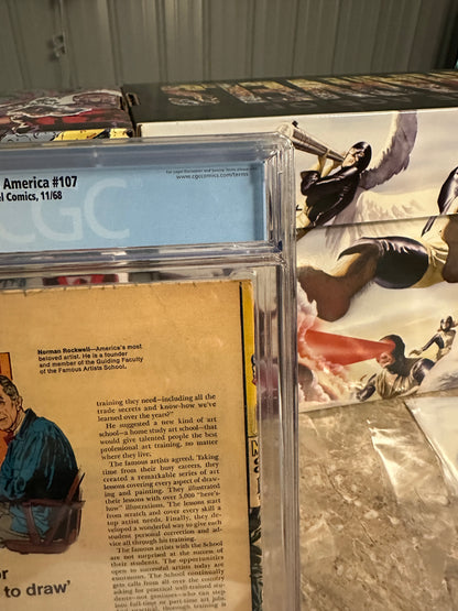 Captain America #107 CGC 4.0 OWTWP (1968 Marvel)