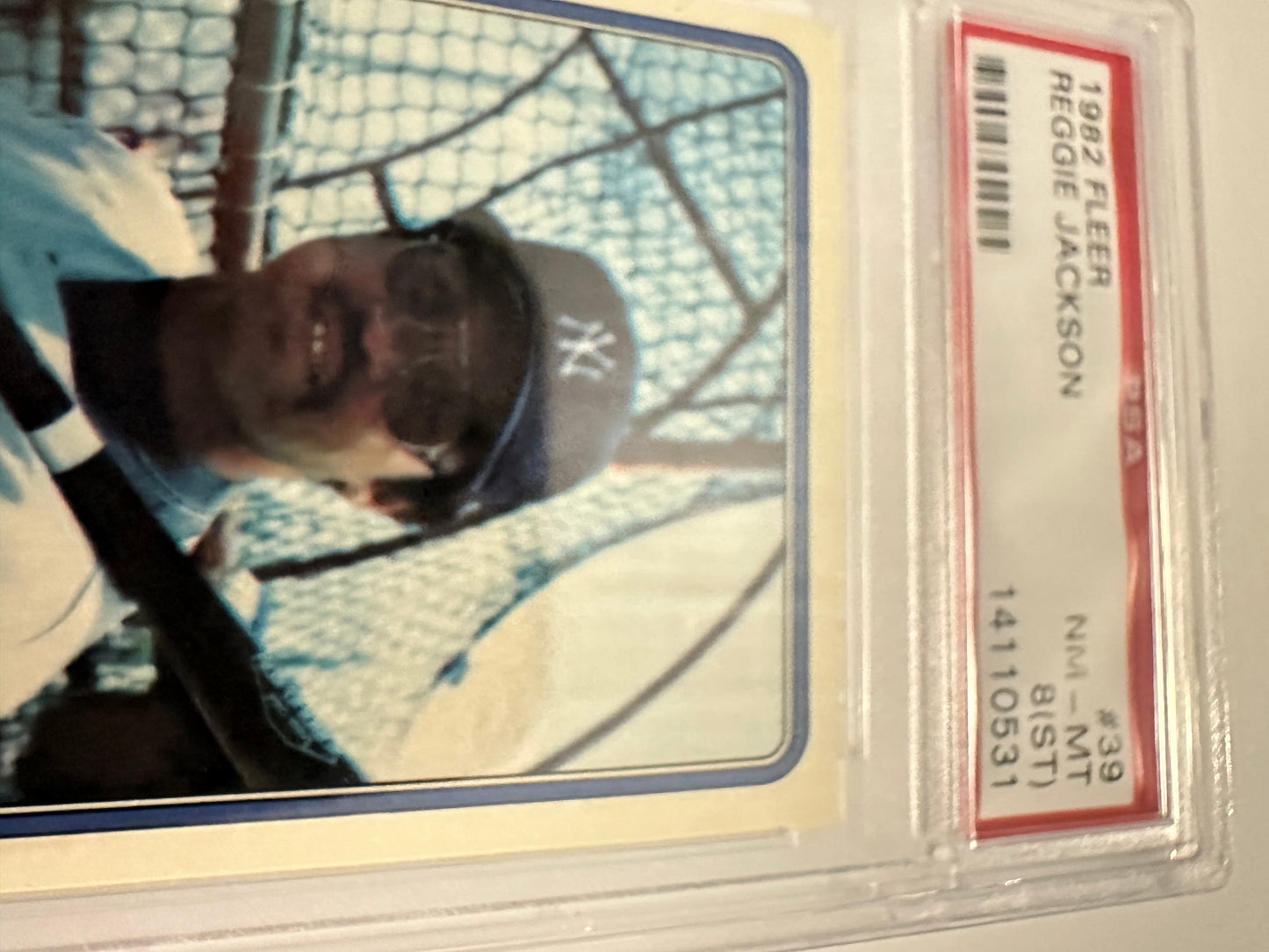 Reggie Jackson #39 PSA Graded NM-MT 8 (ST) (1982 Fleer)