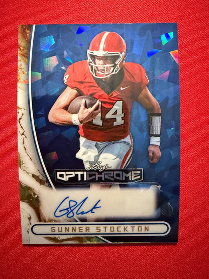 2026 Leaf Optichrome Gunner Stockton Blue Crystal Auto /5
