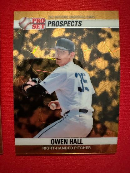 Owen Hall 2026 Leaf Pro Set 1/1 Dual Masterpiece Prospect Lot