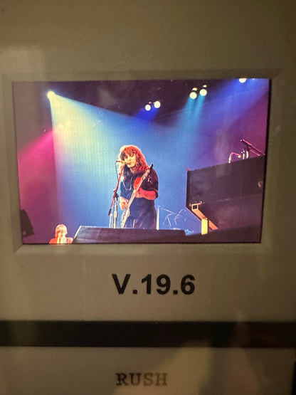 2026 Leaf Slideshow RUSH Neil Peart Behind The Kit + Geddy Lee 3-Slide LOT