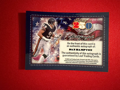 Dan Hampton 2026 Leaf Autograph Collection America 250 Auto Red Lava 1/1