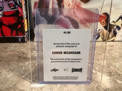 Conor McGregor 2026 Leaf Metal Ring Kings 1948 Auto Purple /7