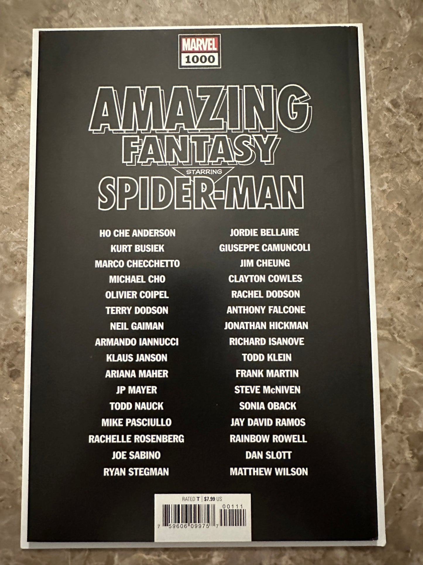 Amazing Fantasy #1000 VF/NM 9.0 (2022 Marvel)