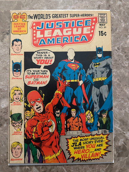 Justice League of America #89 VG 4.0 (1970 DC)
