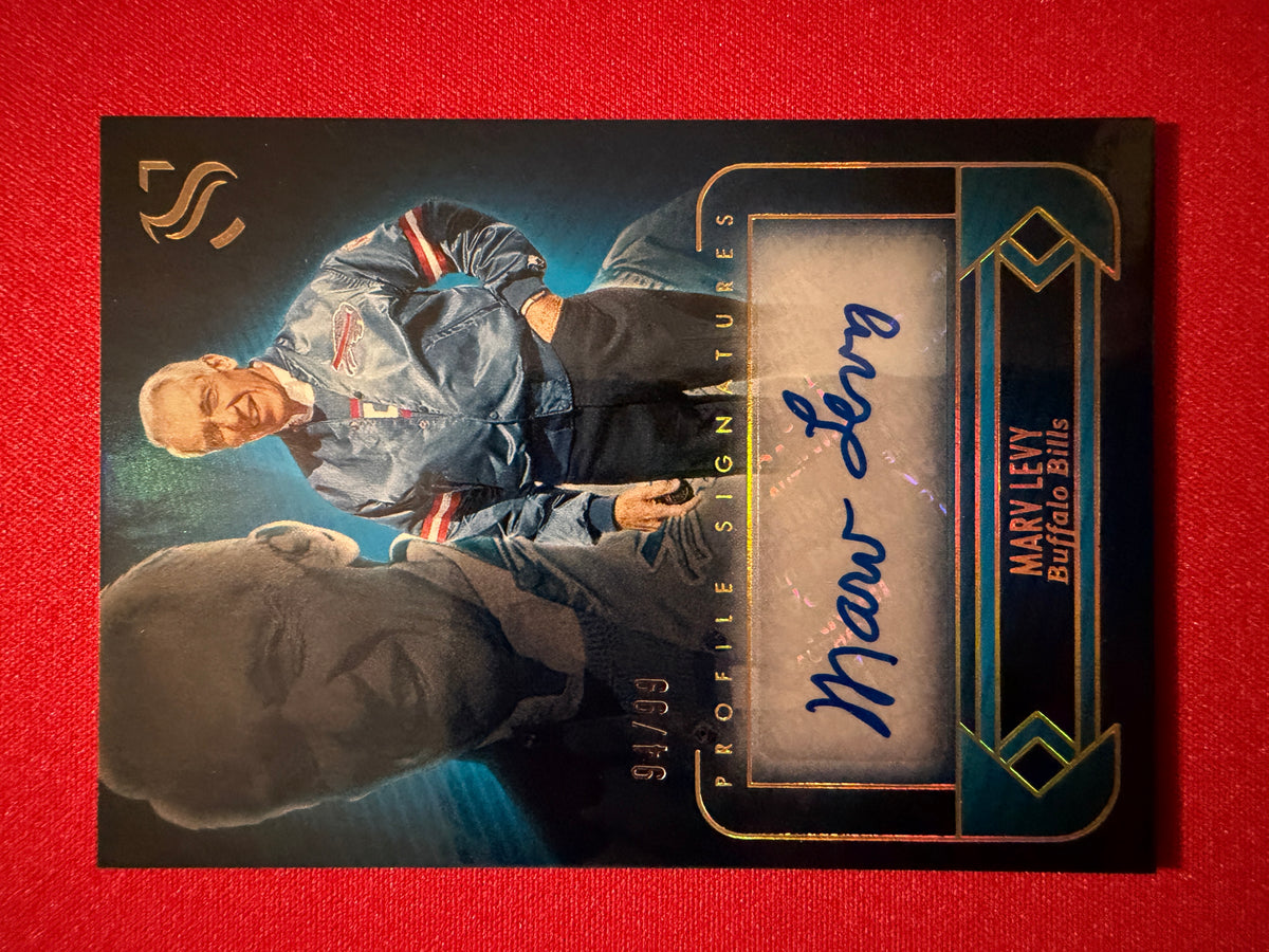 Marv Levy 2025 Panini Silhouette Football Profile Signatures /99