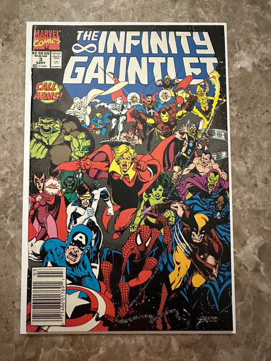Infinity Gauntlet #3 Newsstand VG+ 4.5 (1991 Marvel)