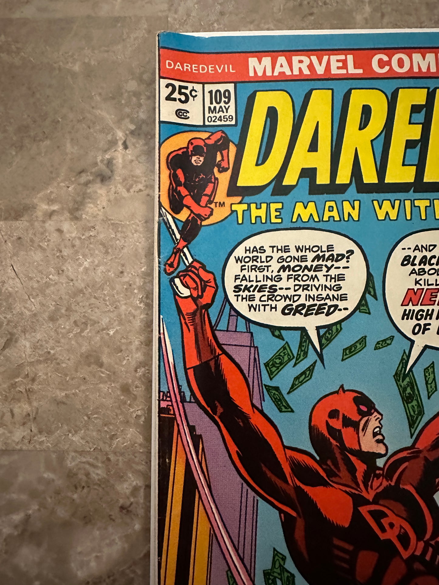 Daredevil #109 FN+ 6.5 (1974 Marvel)