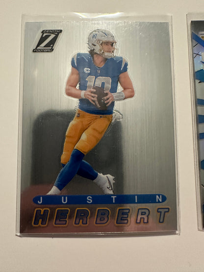 2023 Justin Herbert Card Lot - Prizmatic/Hype/Optic (2023 Panini)