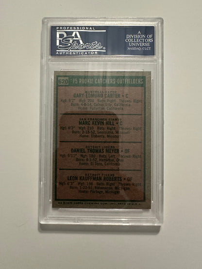 Rookie Catchers/Outfielders #620 PSA Graded NM-MT 8 (1975 Topps)