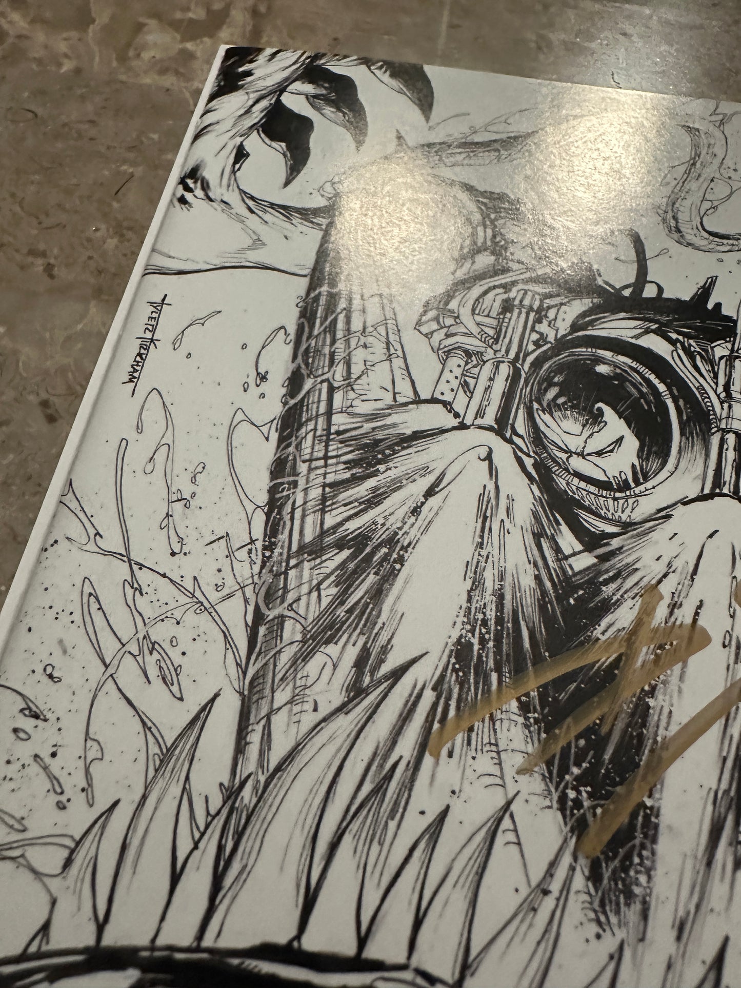 Venom #27 Unknown Comics Sketch Signed Donnie Cates NM+ 9.6 (Marvel 2020)