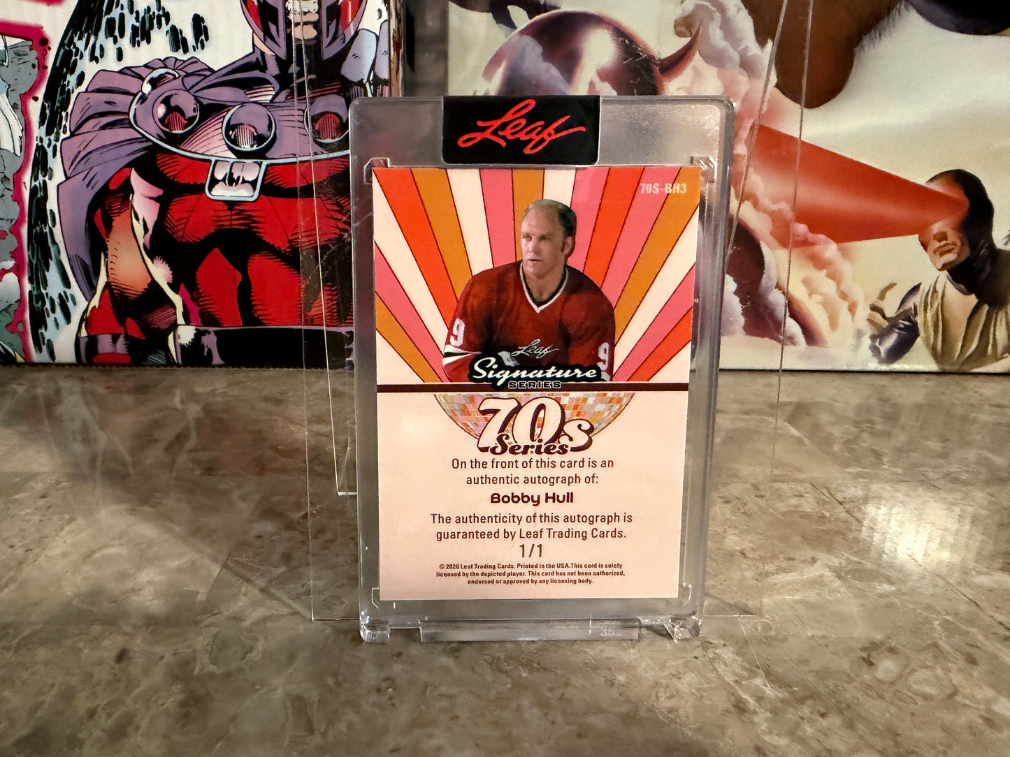 Bobby Hull 2026 Leaf Signature Series 70s Series Auto Silver 1/1
