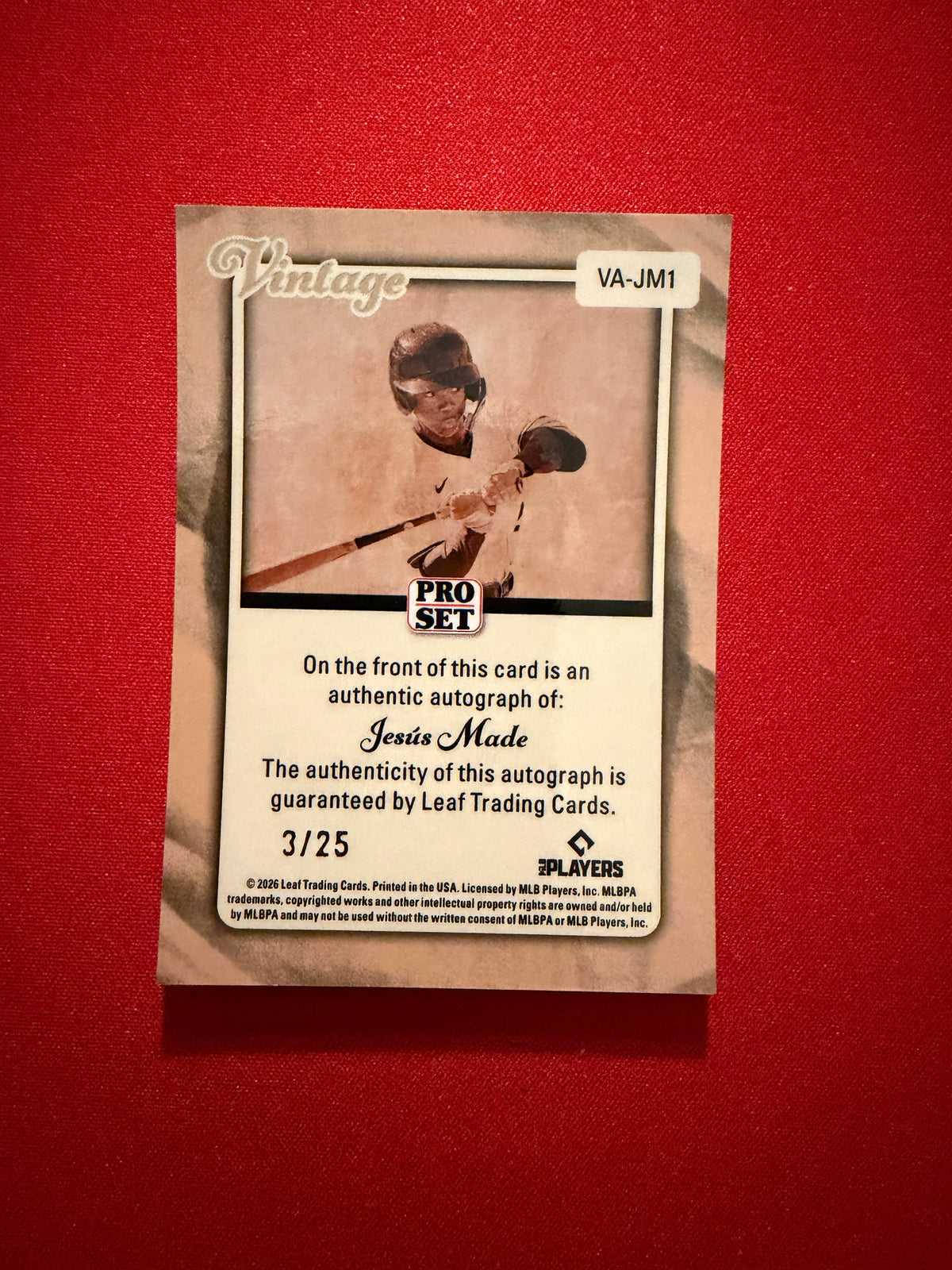 Jesús Made 2026 Leaf Pro Set Vintage Auto Silver Prismatic /25
