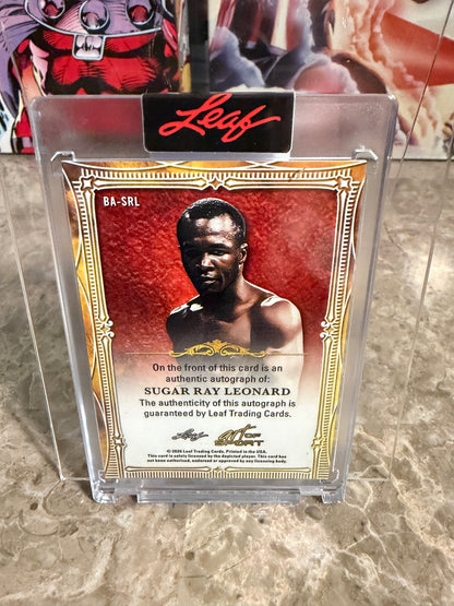 2026 Leaf Art of Sport Base Auto Mike Tyson & Sugar Ray Leonard