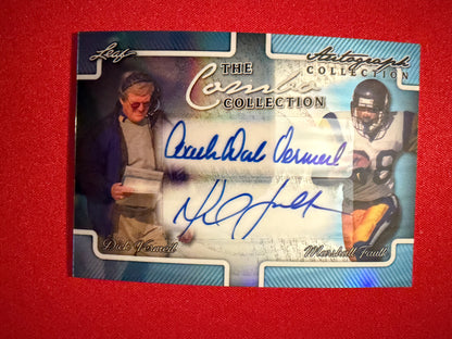 Marshall Faulk Dick Vermeil 2026 Leaf Autograph Collection Combo Dual Auto 1/1