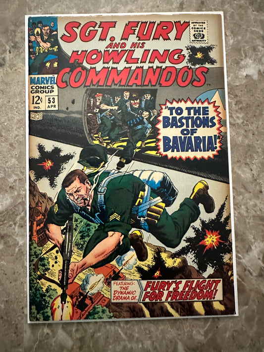 Sgt Fury #53 FN- 5.5 (Marvel Comics 1968)