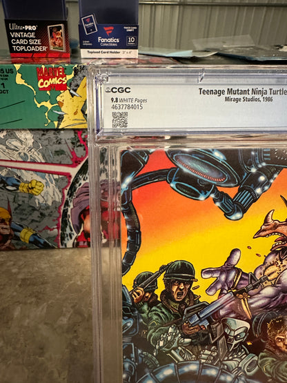 Teenage Mutant Ninja Turtles #7 CGC 9.8 WP (1986 Mirage) - New Case