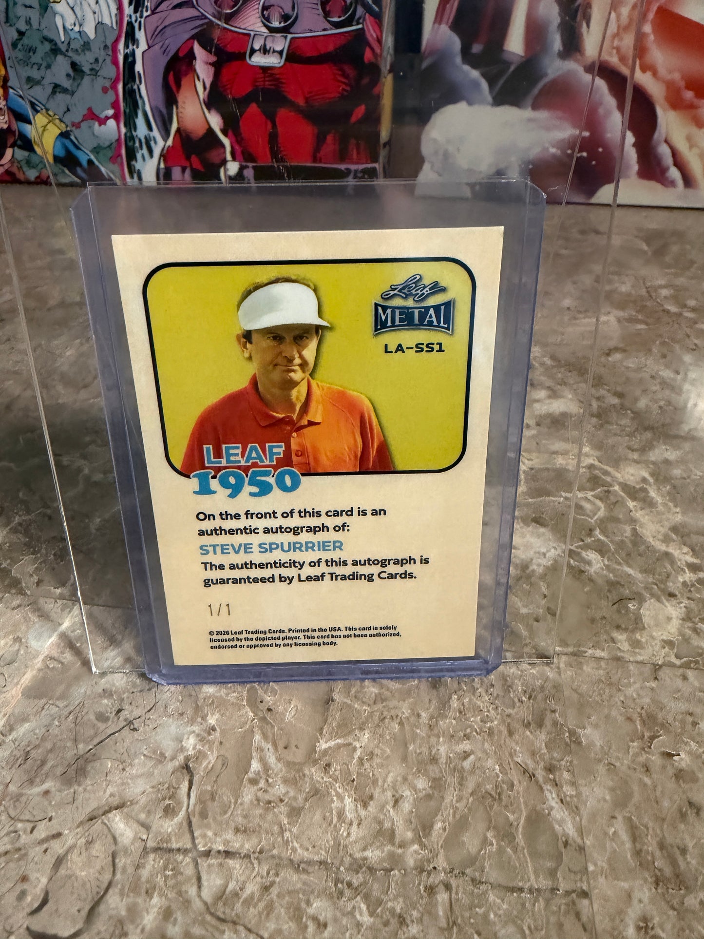 2026 Leaf Metal Football Steve Spurrier 1950 Gold Prismatic 1/1