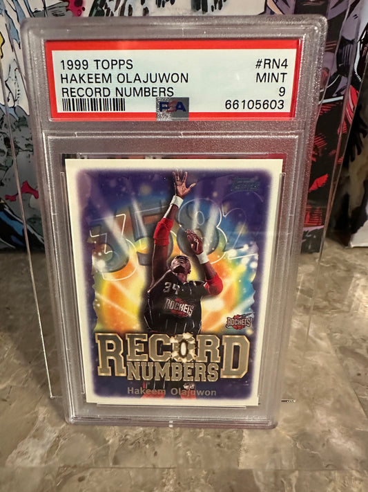 Hakeem Olajuwon #RN4 PSA 9 Mint (1999 Topps) - Record Numbers