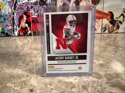 Jacoby Barney Jr. 2025 Panini Silhouette Football Silhouettes Jumbo Patch /99