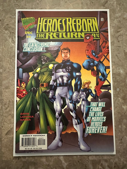 Heroes Reborn the Return #1-4 Full Set + Variants NM (1997 Marvel)