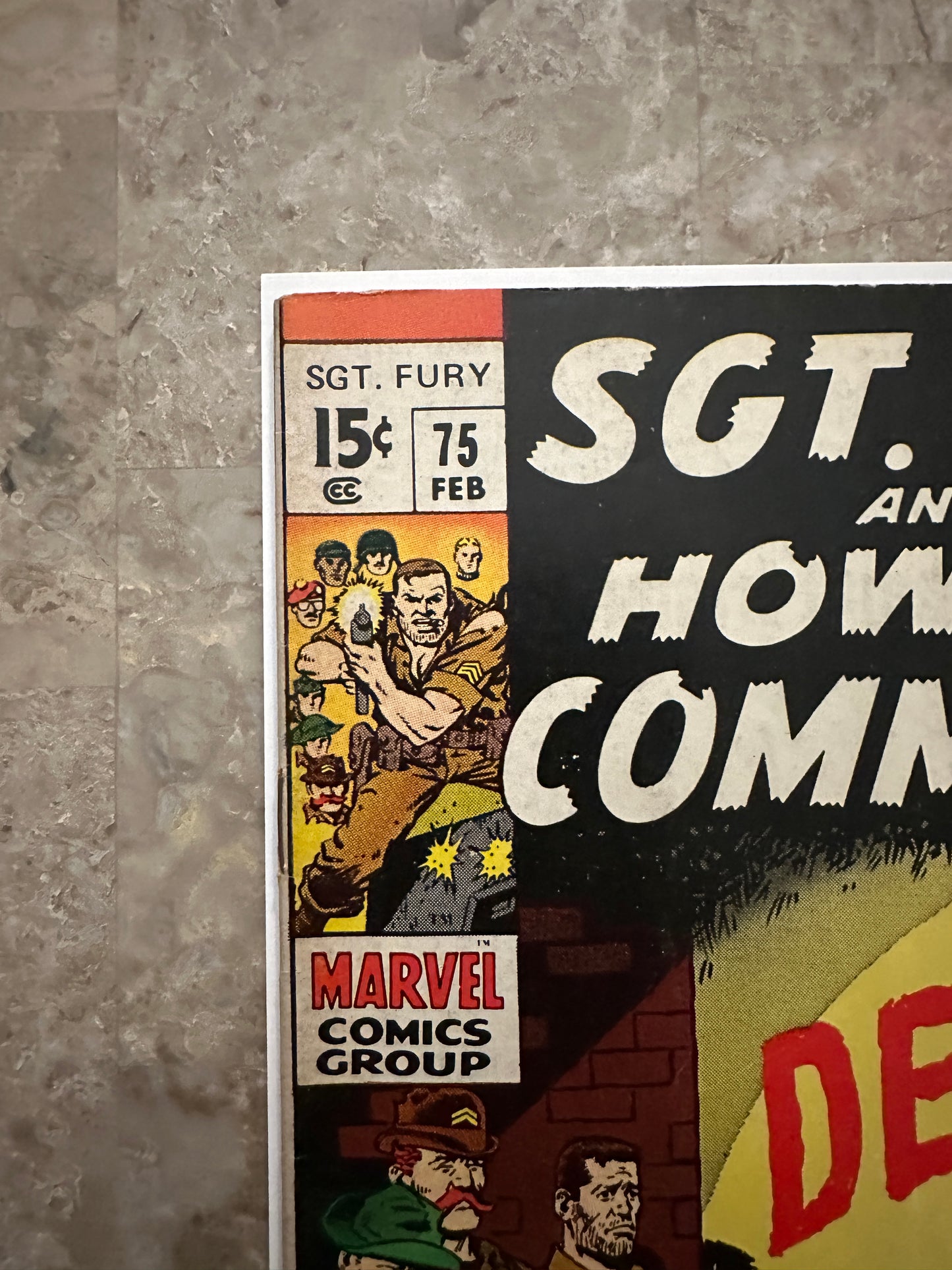 Sgt Fury #75 FN- 5.5 (Marvel Comics 1970) - Nice copy for grade