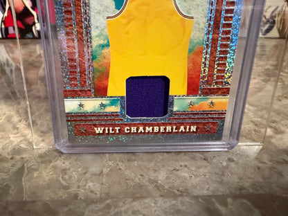 Wilt Chamberlain 2025 Leaf Glory of the Game Basketball Game Used Swatch Holo Dots /6