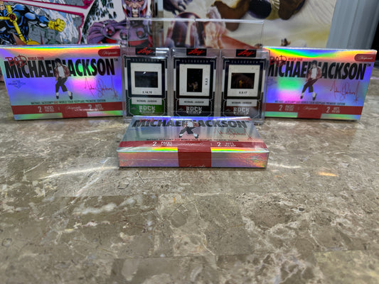 MICHAEL JACKSON GIFT BUNDLE 3 Keepsake Breaker Boxes + 3 Original 35mm Slides