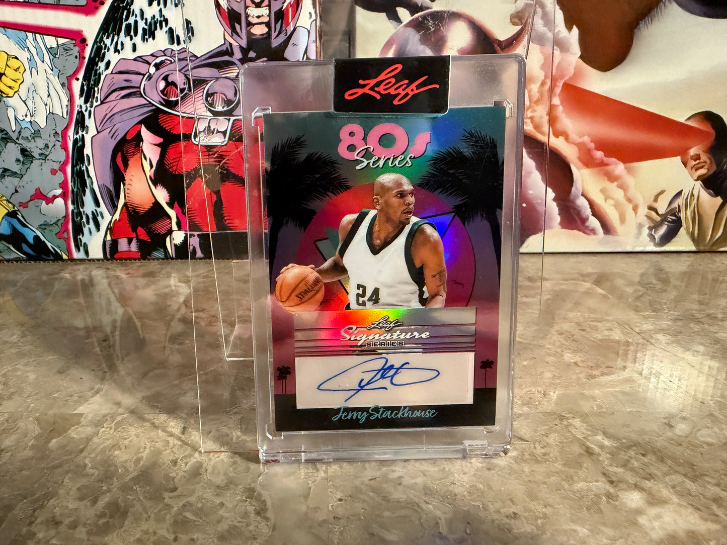 Jerry Stackhouse 2026 Leaf Signature Series 80s Series Auto 1/1