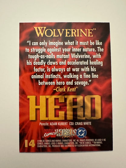 Wolverine #14 (1995 Fleer DC vs. Marvel) - High grade