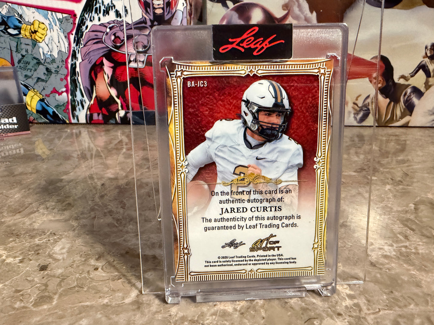 2026 Leaf Art of Sport Jared Curtis Base Auto Bronze 35/35 Bookend