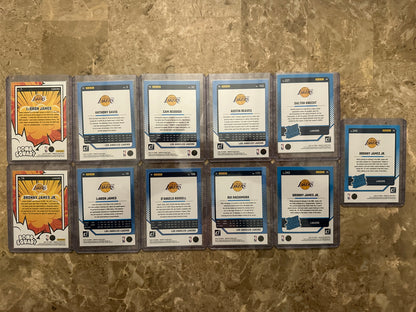 2024 Panini Donruss Basketball LA Lakers Team Set (11 cards)