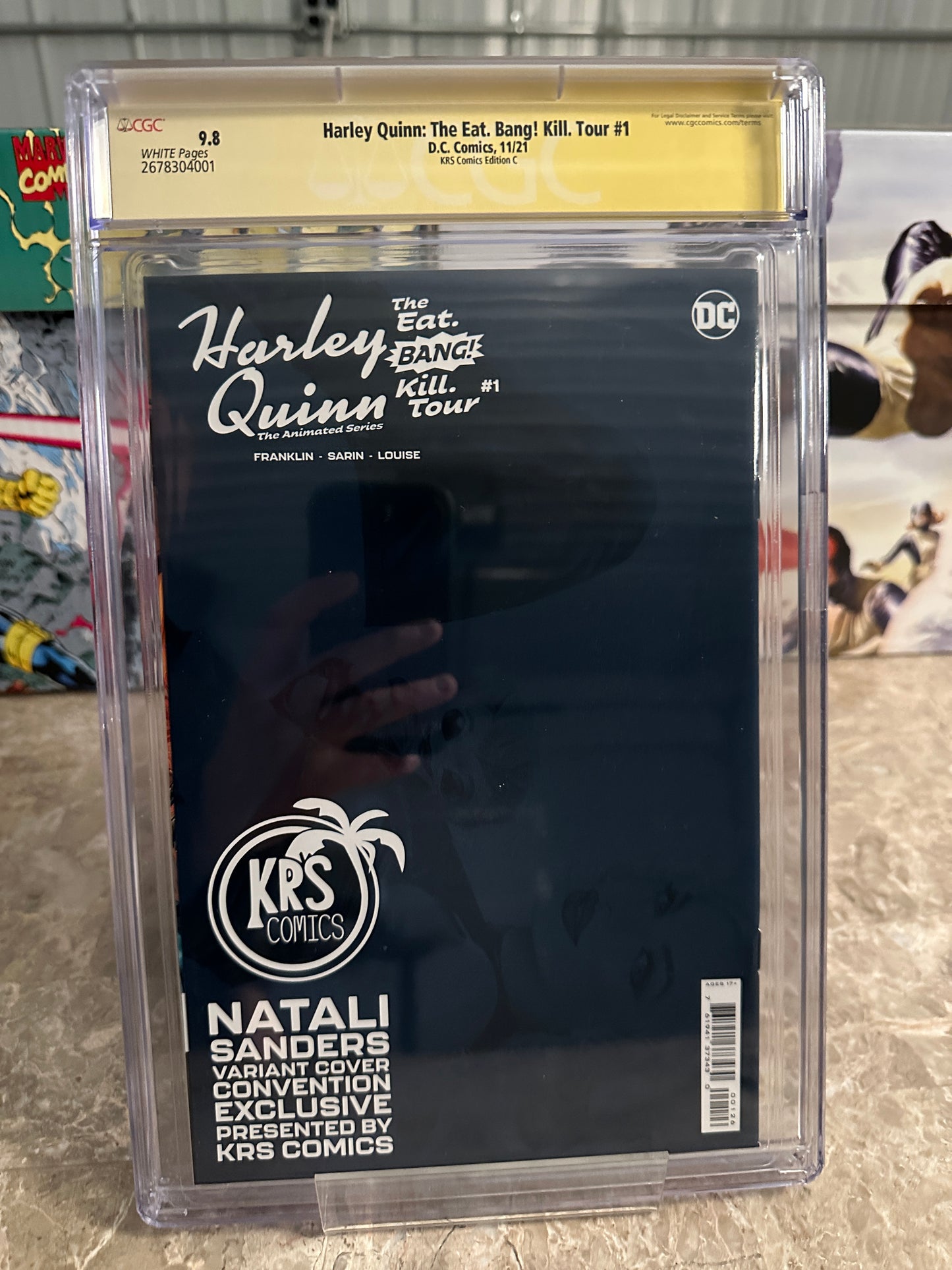 Harley Quinn: The Eat. Bang! Kill. Tour #1 CGC 9.8 SS Natali Sanders KRS (2021)