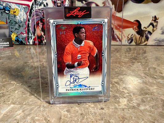 Patrick Kluivert 2026 Leaf Art of Sport Base Auto Platinum 1/7