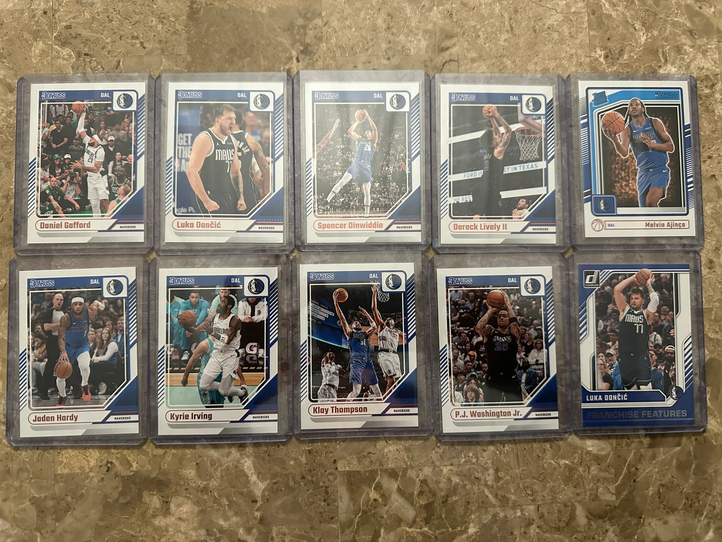 2024 Panini Donruss Basketball Dallas Mavericks Team Set (10 cards)