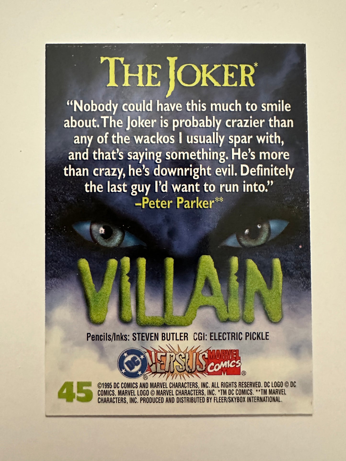 The Joker #45 (1995 Fleer DC vs. Marvel) - High grade
