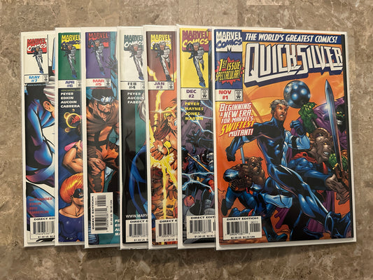 Quicksilver #1-7 High Grade (Marvel Comics 1997)