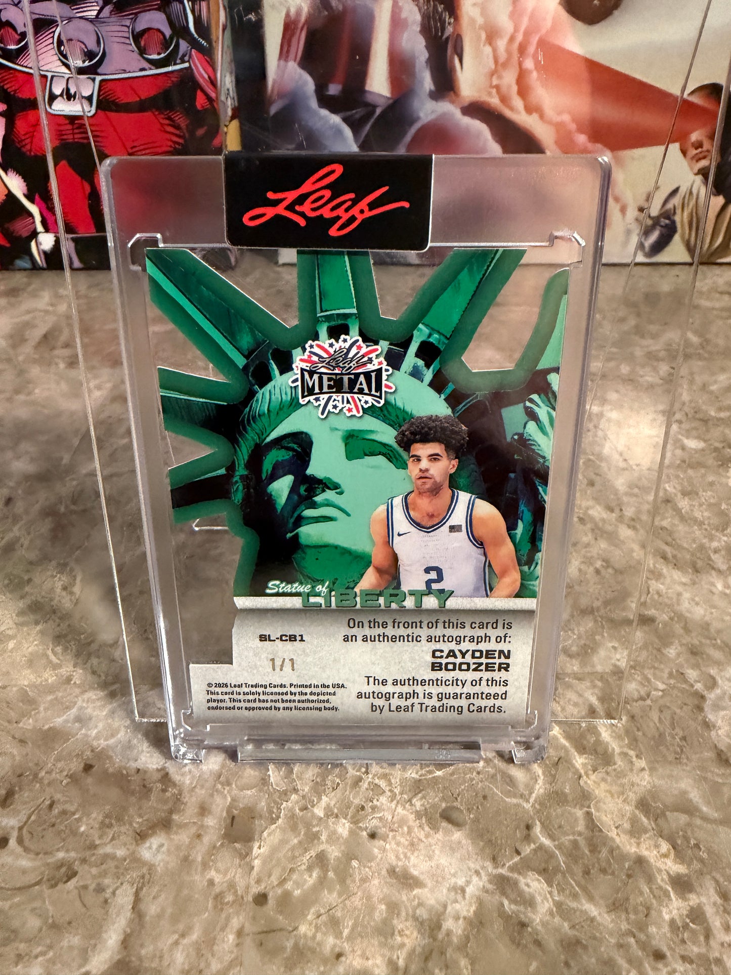 2026 Leaf Metal Independence Day Boozer Auto Super Prismatic Lot – Cayden & Cameron