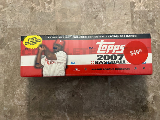 2007 Topps Baseball Complete Set Series 1 and 2