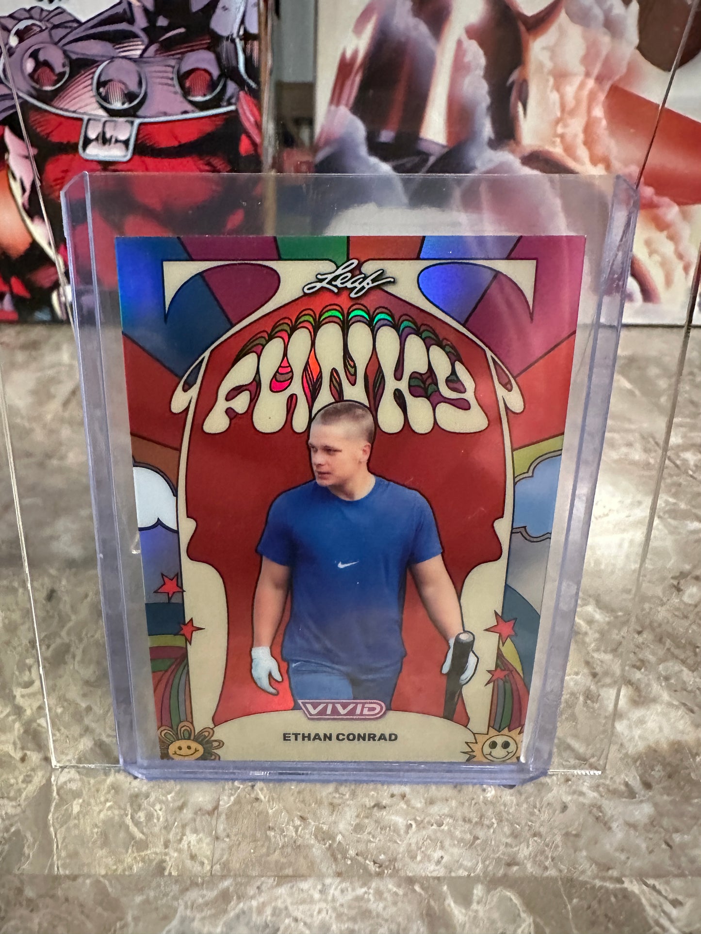 Ethan Conrad 2026 Leaf Vivid Baseball Funky Red /14